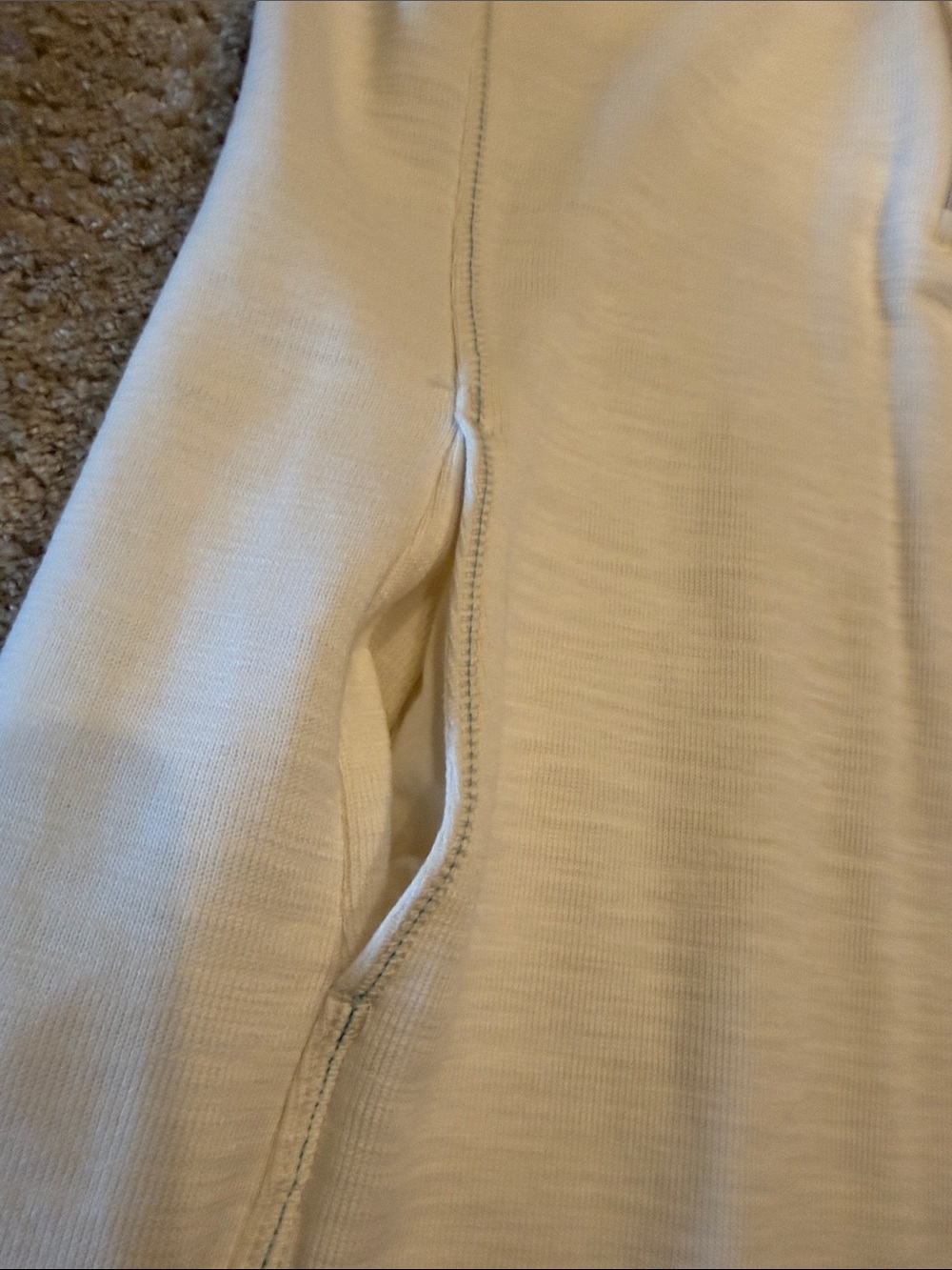 Tommy Bahama size MED Light Cream Short Sleeve Zip-Front Casual Dress - Picture 4 of 9